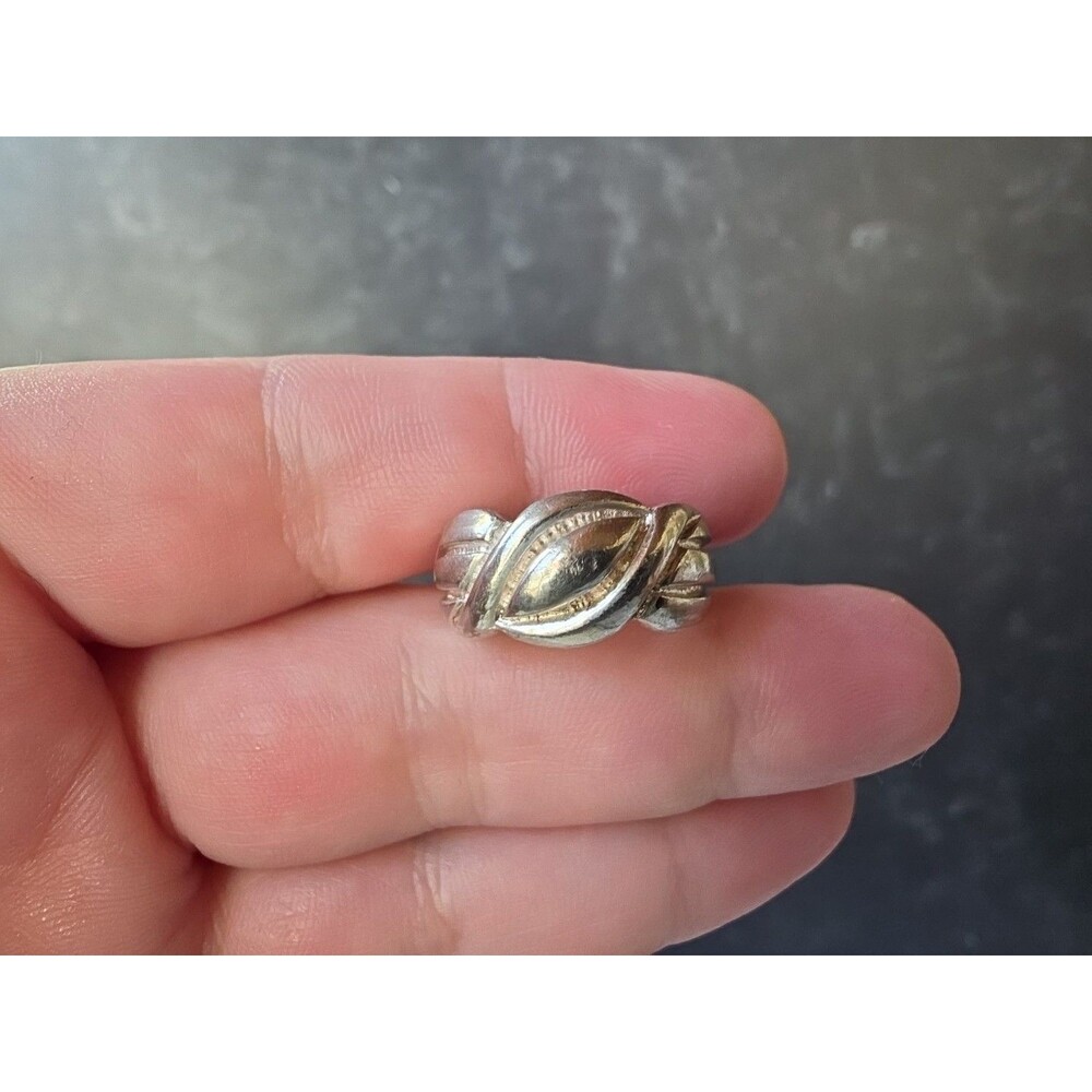925 Sterling Silver Statement Ring, Size US 6 Vintage